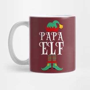 Papa elf family matching Christmas Mug